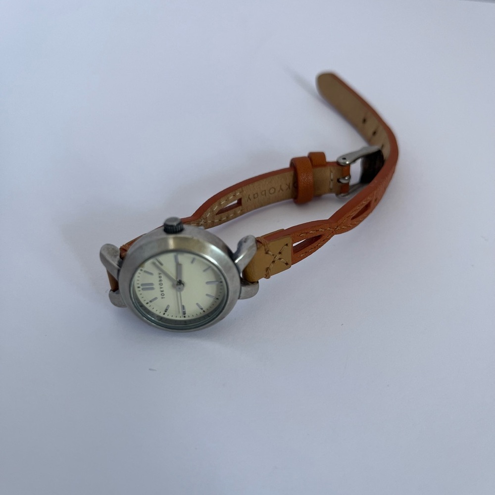 TOKYObay Silver and Tan Women's Watch